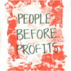 People Before Profits Poster