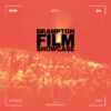 Graphic promoting the Brampton Film Showcase on April 9, 2026 shows a photograph of a crowded movie theater audience. There is a warm reddish tone overlaying the image. In the middle of the image, in black text it says, "Brampton Film Showcase."