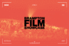 Graphic promoting the Brampton Film Showcase on April 9, 2026 shows a photograph of a crowded movie theater audience. There is a warm reddish tone overlaying the image. In the middle of the image, in black text it says, "Brampton Film Showcase."