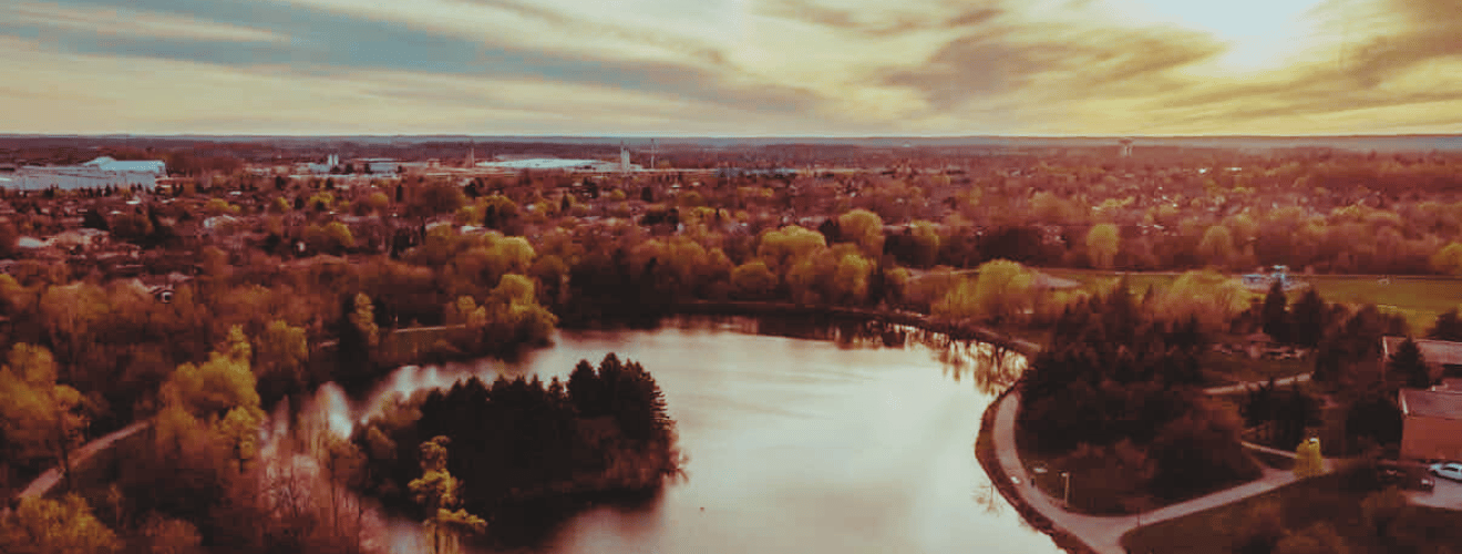 Aerial photograph of Chinguacousy Park by Bryan Mcgowan